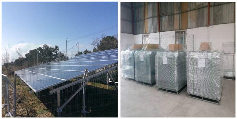 welded mesh fence for solar farm