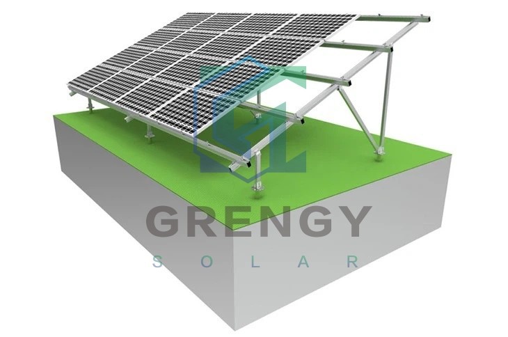 Solar panels Ground mounting structure  (2)