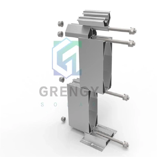 Adjustable solar brackets for flat roof