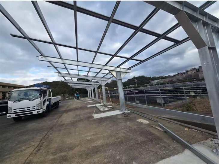 Hot-Dipped Galvanized Solar Carport Mounting factory