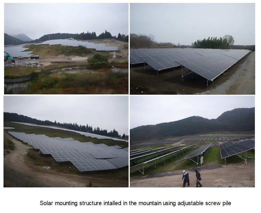 Solar Ground Mounting Systems With Concrete Foundation Mountain Project Solar Ground Mounting Systems With Concrete Foundation Mountain Project