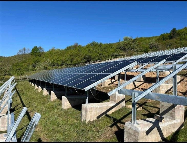 Solar Ground Mounting Systems With Concrete Foundation price