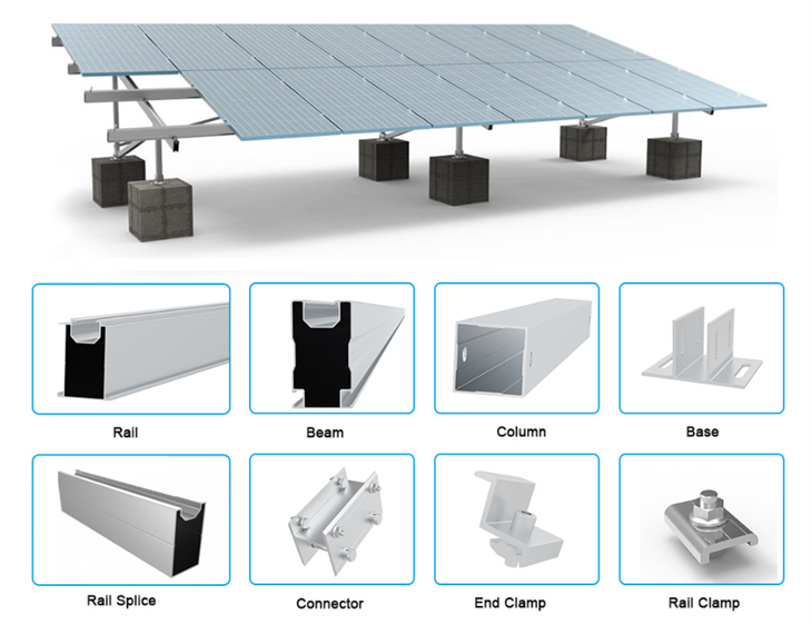 Solar Ground Mounting Systems With Concrete Foundation suppliers