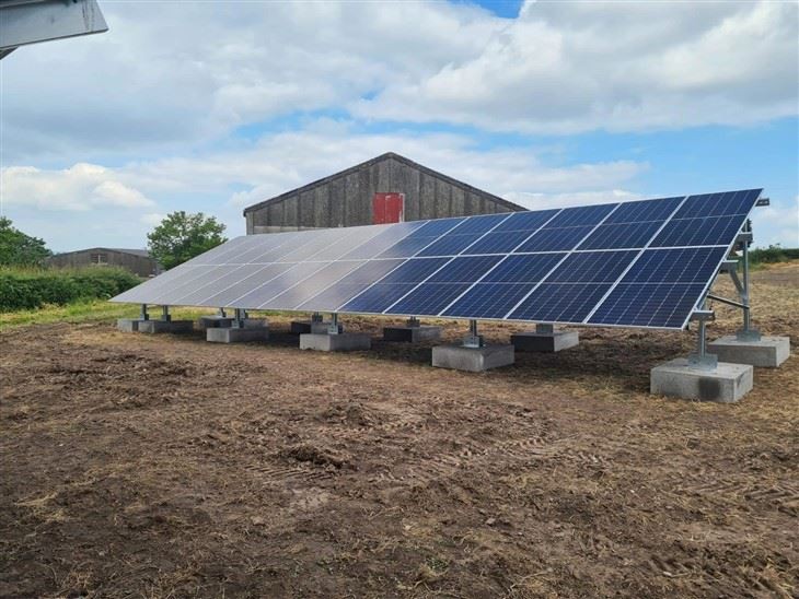 Solar Ground Mounting Systems With Concrete Foundation factory