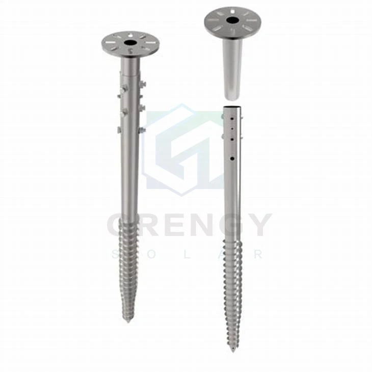 Spiral Ground Screws For Solar Panel Foundations