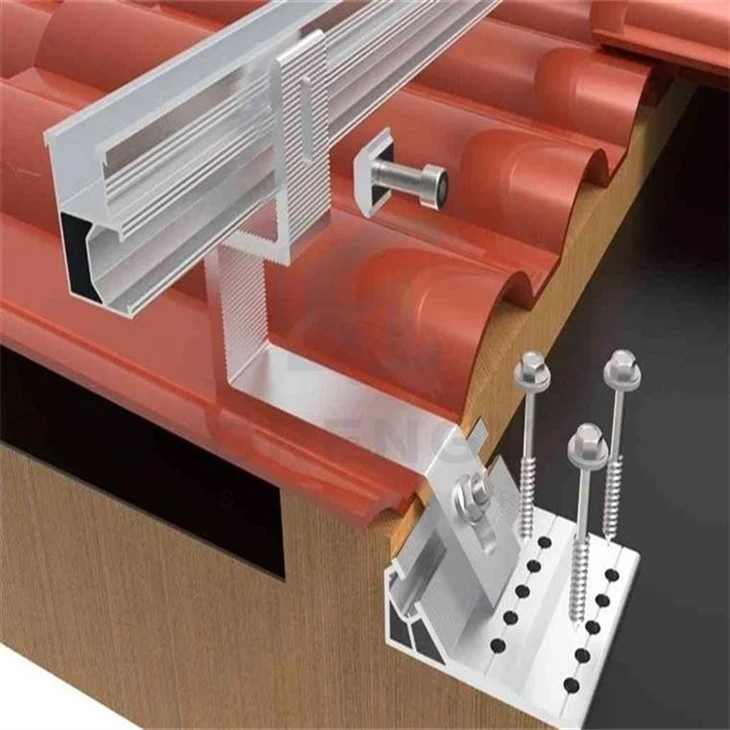 Weather-Resistant Aluminum Roof Hook Mounts For PV Systems factory
